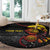 Personalized Papua New Guinea Milne Bay Round Carpet Bagi Necklace Mix Lime Pot Grunge
