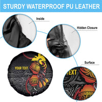 Personalized Papua New Guinea Milne Bay Spare Tire Cover Bagi Necklace Mix Lime Pot Grunge