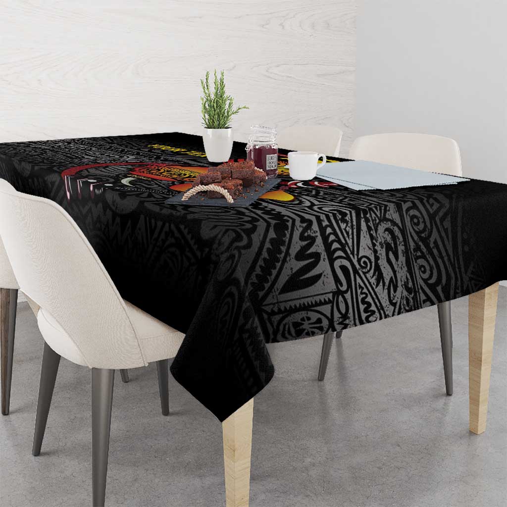 Personalized Papua New Guinea Milne Bay Tablecloth Bagi Necklace Mix Lime Pot Grunge