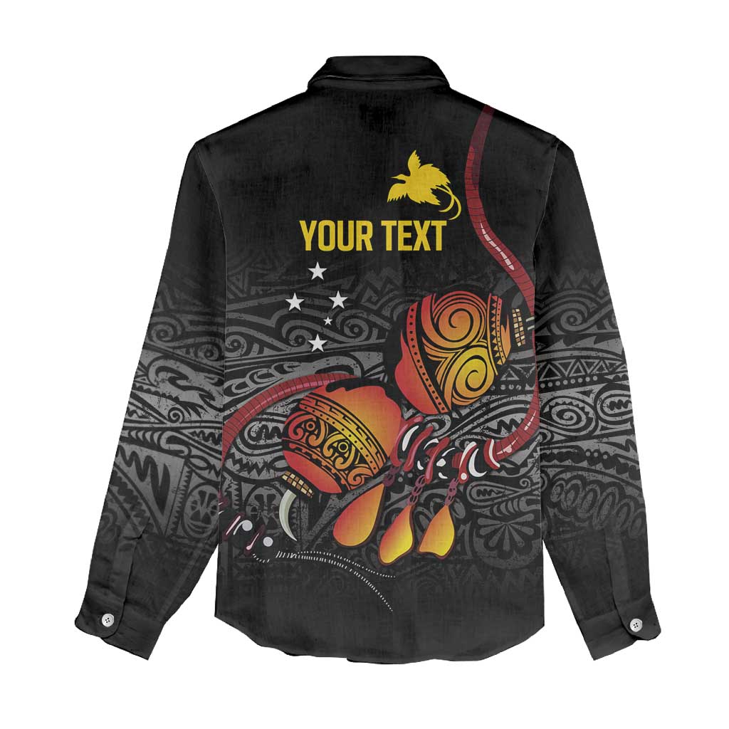 Personalized Papua New Guinea Milne Bay Women Casual Shirt Bagi Necklace Mix Lime Pot Grunge