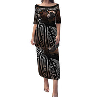 Aotearoa Maori - Australia Indigenous Puletasi Koiri Whakairo Mix Aboriginal Art - Polynesian Pride