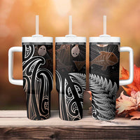 Aotearoa Maori - Australia Indigenous Tumbler With Handle Koiri Whakairo Mix Aboriginal Art LT7 - Polynesian Pride