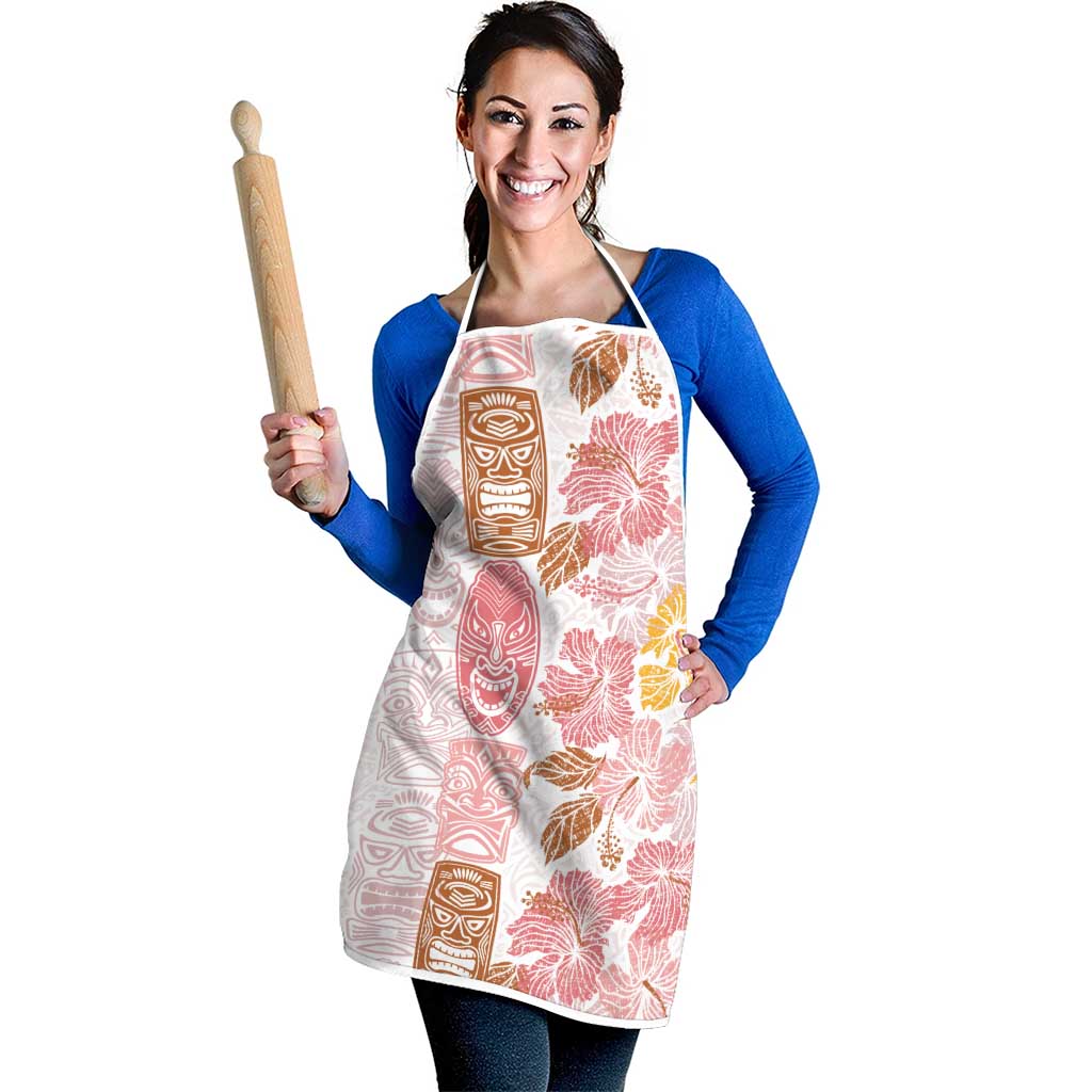 Christmas Aloha Hawaii Tiki Apron Hibiscus Spring Colors - Polynesian Pride