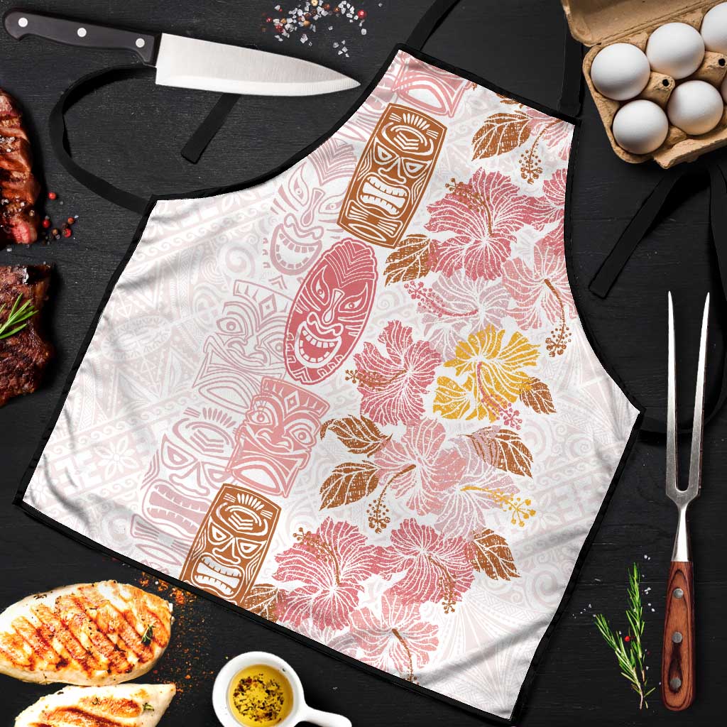 Christmas Aloha Hawaii Tiki Apron Hibiscus Spring Colors - Polynesian Pride