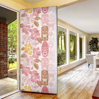 Christmas Aloha Hawaii Tiki Door Cover Hibiscus Spring Colors - Polynesian Pride