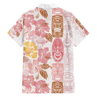 Christmas Aloha Hawaii Tiki Family Matching Puletasi and Hawaiian Shirt Hibiscus Spring Colors LT7 - Polynesian Pride