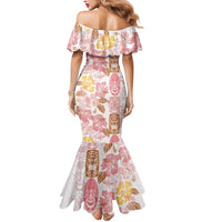 Christmas Aloha Hawaii Tiki Mermaid Dress Hibiscus Spring Colors - Polynesian Pride