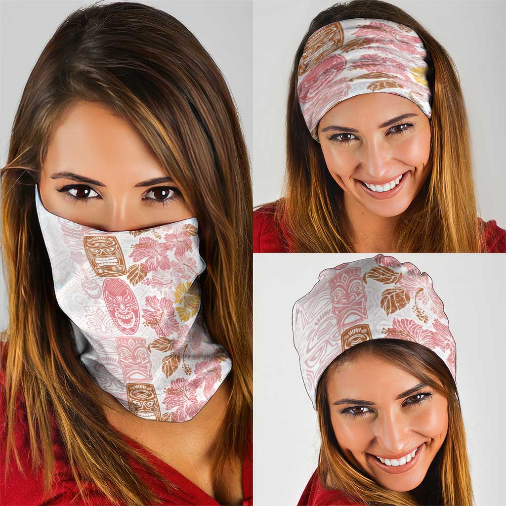 Christmas Aloha Hawaii Tiki Neck Gaiter Hibiscus Spring Colors - Polynesian Pride