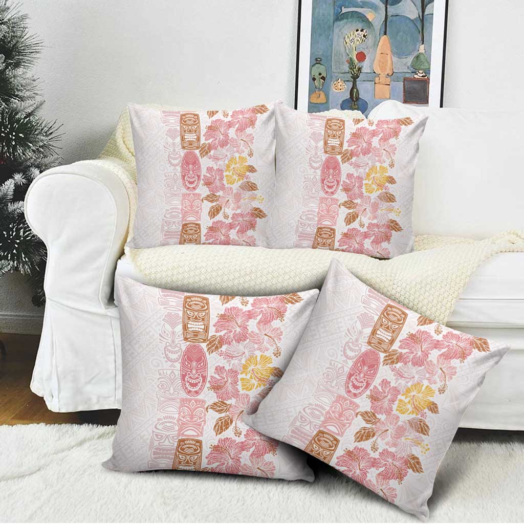 Christmas Aloha Hawaii Tiki Pillow Cover Hibiscus Spring Colors - Polynesian Pride