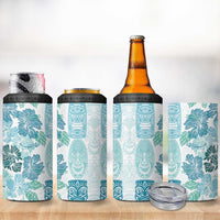Christmas Aloha Hawaii Tiki 4 in 1 Can Cooler Tumbler Hibiscus Summer Colors - Polynesian Pride