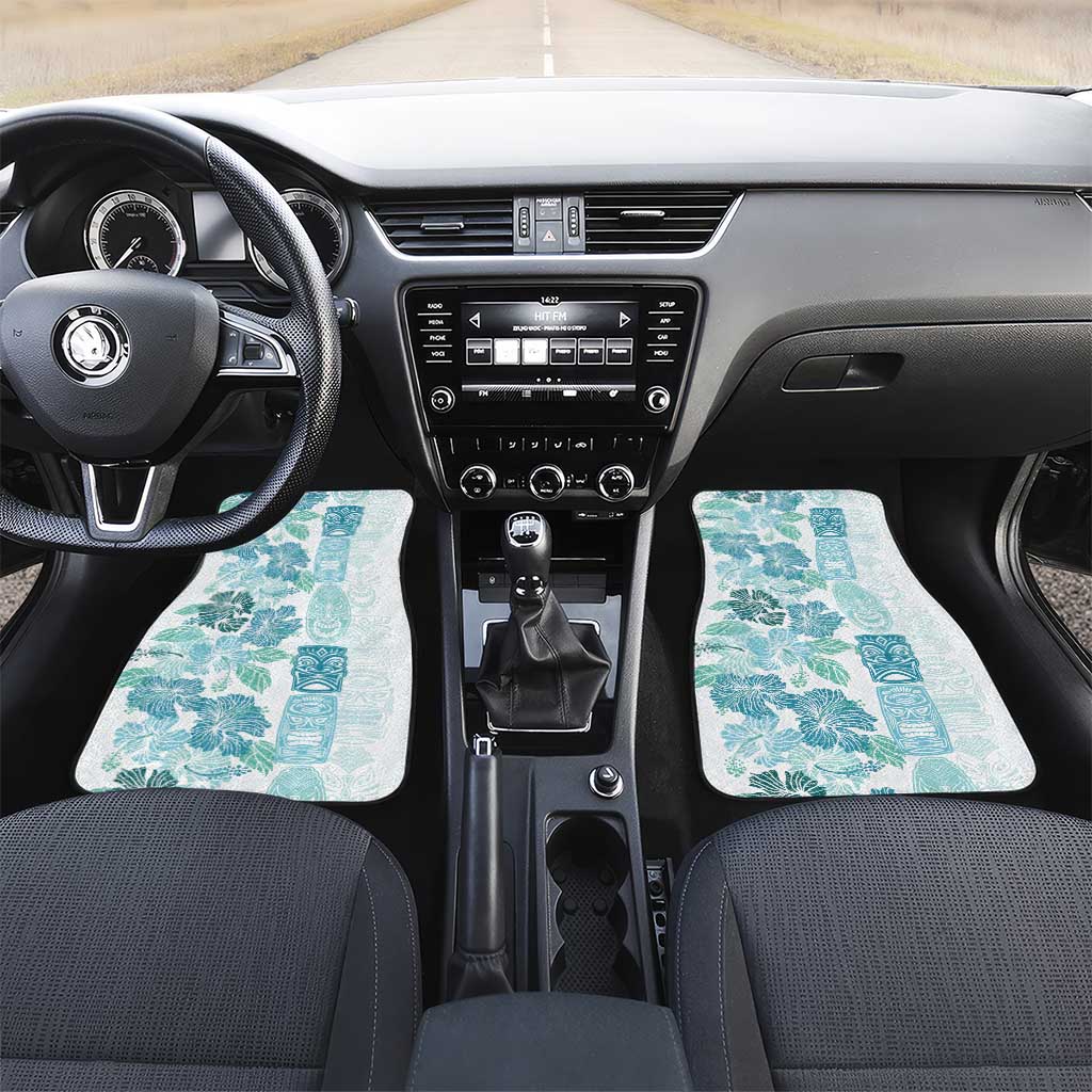 Christmas Aloha Hawaii Tiki Car Mats Hibiscus Summer Colors - Polynesian Pride