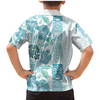 Christmas Aloha Hawaii Tiki Family Matching Mermaid Dress and Hawaiian Shirt Hibiscus Summer Colors LT7 - Polynesian Pride