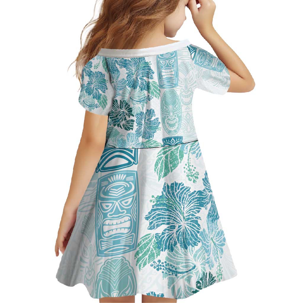 Christmas Aloha Hawaii Tiki Family Matching Off Shoulder Maxi Dress and Hawaiian Shirt Hibiscus Summer Colors LT7 - Polynesian Pride