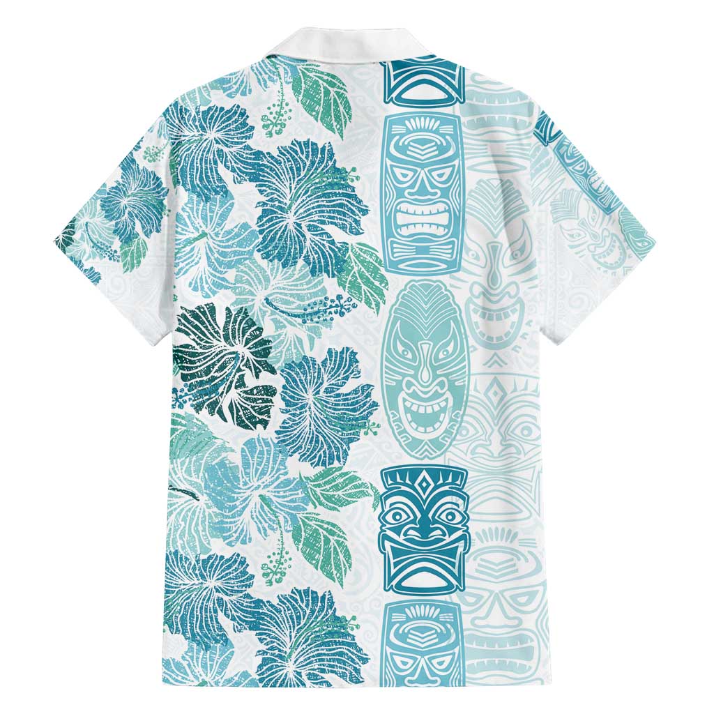 Christmas Aloha Hawaii Tiki Family Matching Off Shoulder Maxi Dress and Hawaiian Shirt Hibiscus Summer Colors LT7 - Polynesian Pride