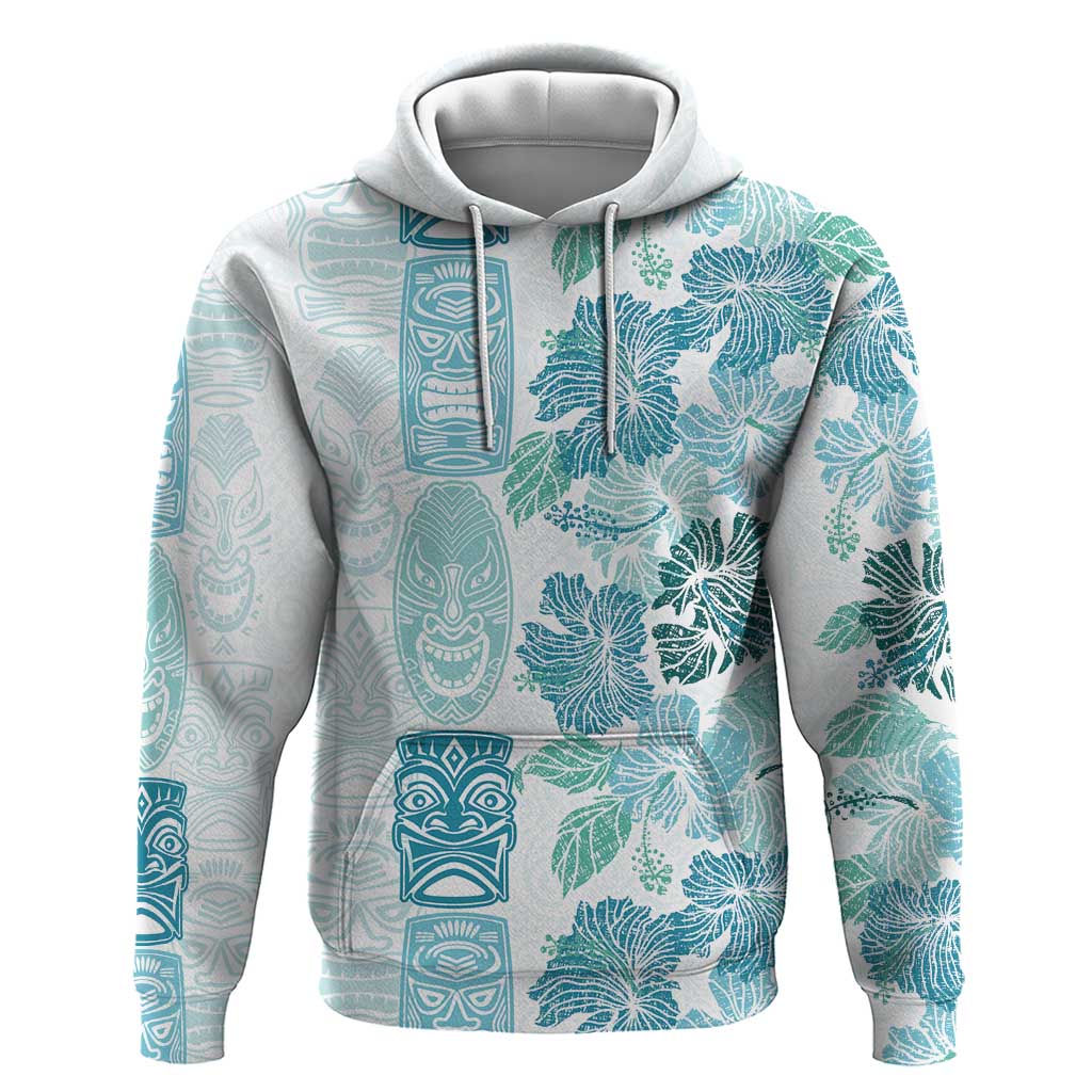 Christmas Aloha Hawaii Tiki Hoodie Hibiscus Summer Colors - Polynesian Pride