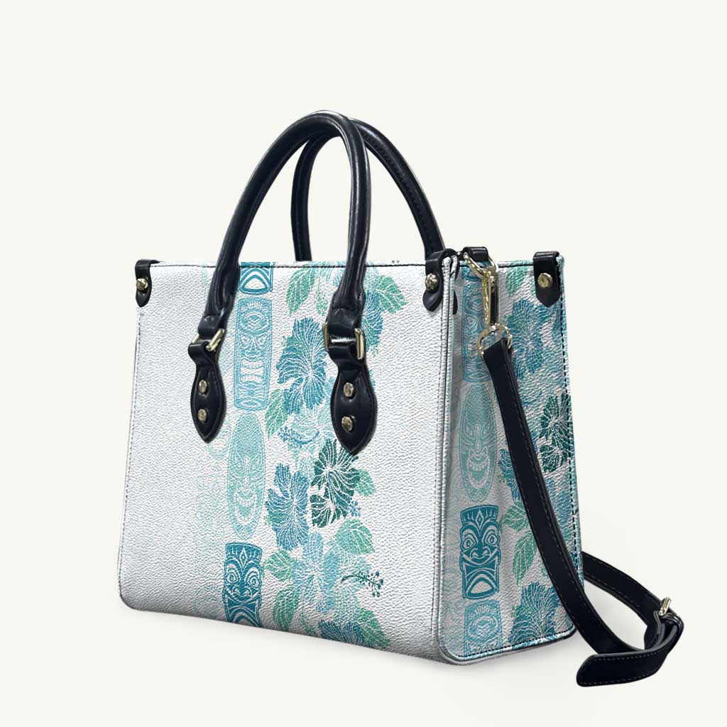 Christmas Aloha Hawaii Tiki Leather Bag Hibiscus Summer Colors - Polynesian Pride