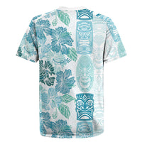 Christmas Aloha Hawaii Tiki Rugby Jersey Hibiscus Summer Colors LT7 - Polynesian Pride