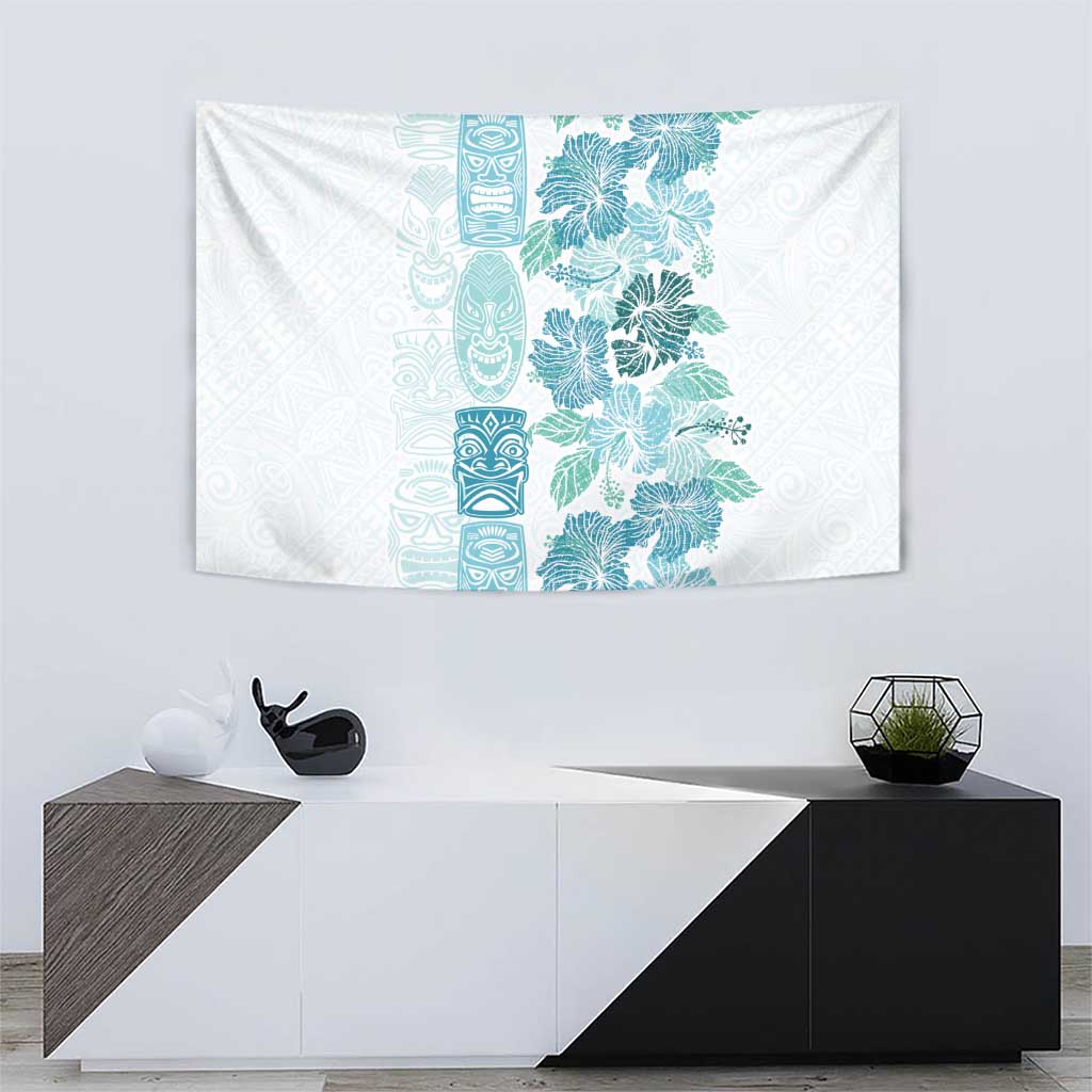 Christmas Aloha Hawaii Tiki Tapestry Hibiscus Summer Colors - Polynesian Pride