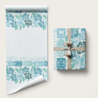 Christmas Aloha Hawaii Tiki Wrapping Paper Hibiscus Summer Colors