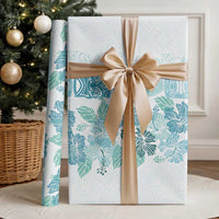 Christmas Aloha Hawaii Tiki Wrapping Paper Hibiscus Summer Colors