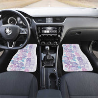 Christmas Aloha Hawaii Tiki Car Mats Hibiscus Winter Colors - Polynesian Pride