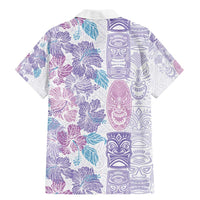 Christmas Aloha Hawaii Tiki Family Matching Mermaid Dress and Hawaiian Shirt Hibiscus Winter Colors LT7 - Polynesian Pride