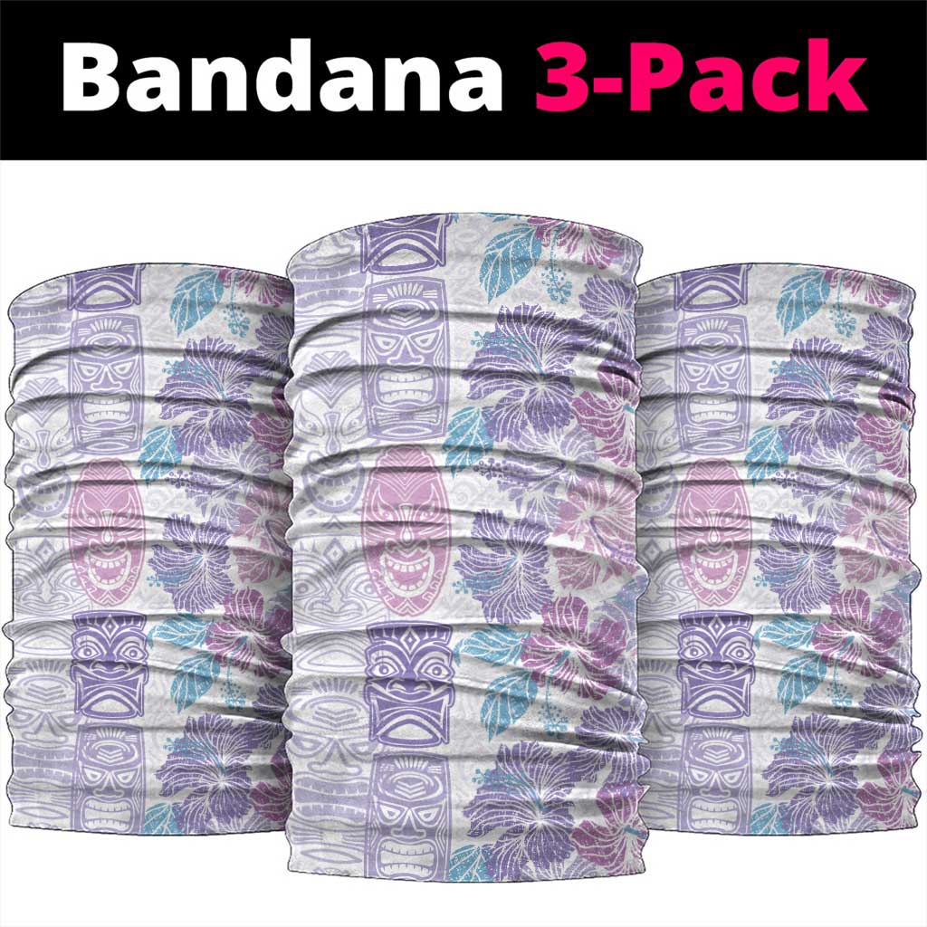 Christmas Aloha Hawaii Tiki Neck Gaiter Hibiscus Winter Colors - Polynesian Pride