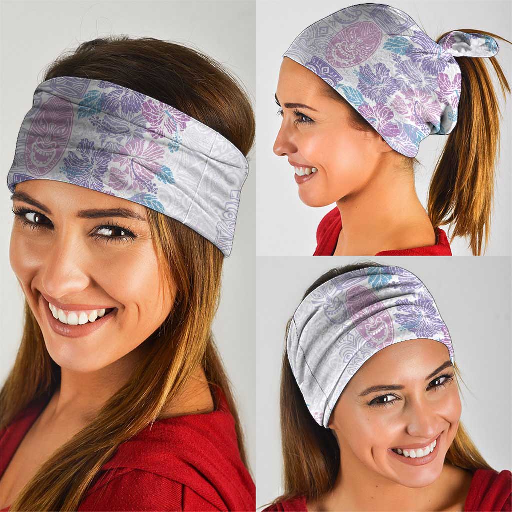 Christmas Aloha Hawaii Tiki Neck Gaiter Hibiscus Winter Colors - Polynesian Pride