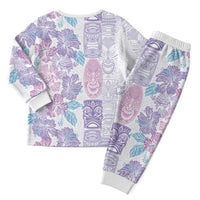 Christmas Aloha Hawaii Tiki Christmas Pajama Set Hibiscus Winter Colors LT7 - Polynesian Pride