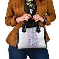 Christmas Aloha Hawaii Tiki Shoulder Handbag Hibiscus Winter Colors - Polynesian Pride