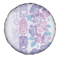 Christmas Aloha Hawaii Tiki Spare Tire Cover Hibiscus Winter Colors LT7 - Polynesian Pride