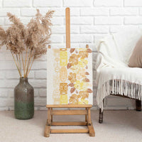Christmas Aloha Hawaii Tiki Canvas Wall Art Hibiscus Autumn Colors - Polynesian Pride