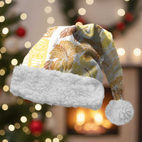 Christmas Aloha Hawaii Tiki Christmas Santa Hat Hibiscus Autumn Colors - Polynesian Pride