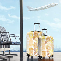Christmas Aloha Hawaii Tiki Luggage Cover Hibiscus Autumn Colors LT7 - Polynesian Pride