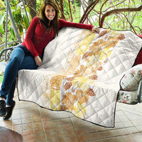 Christmas Aloha Hawaii Tiki Quilt Hibiscus Autumn Colors - Polynesian Pride