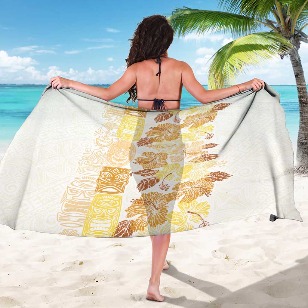 Christmas Aloha Hawaii Tiki Sarong Hibiscus Autumn Colors - Polynesian Pride