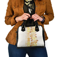 Christmas Aloha Hawaii Tiki Shoulder Handbag Hibiscus Autumn Colors LT7 - Polynesian Pride