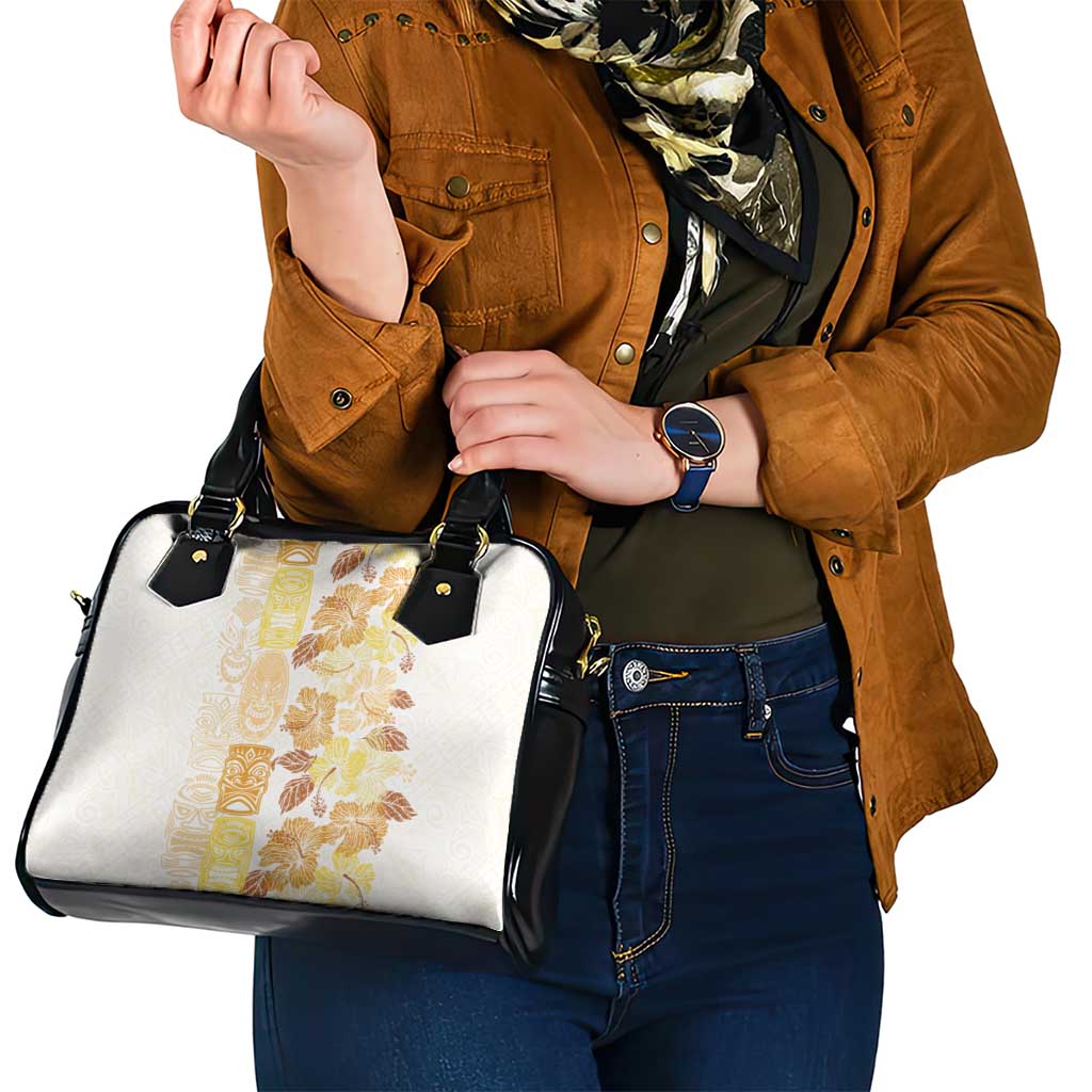 Christmas Aloha Hawaii Tiki Shoulder Handbag Hibiscus Autumn Colors LT7 - Polynesian Pride