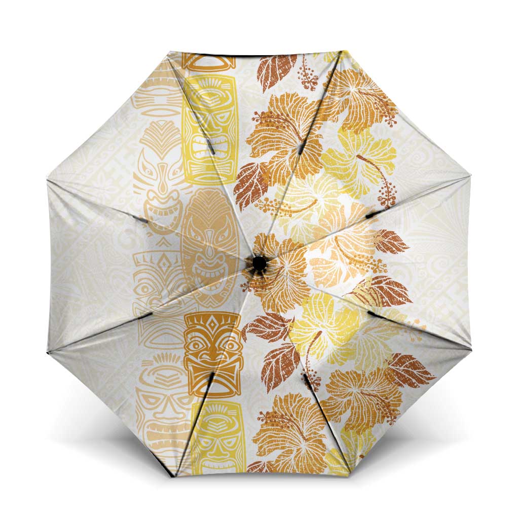 Christmas Aloha Hawaii Tiki Umbrella Hibiscus Autumn Colors - Polynesian Pride