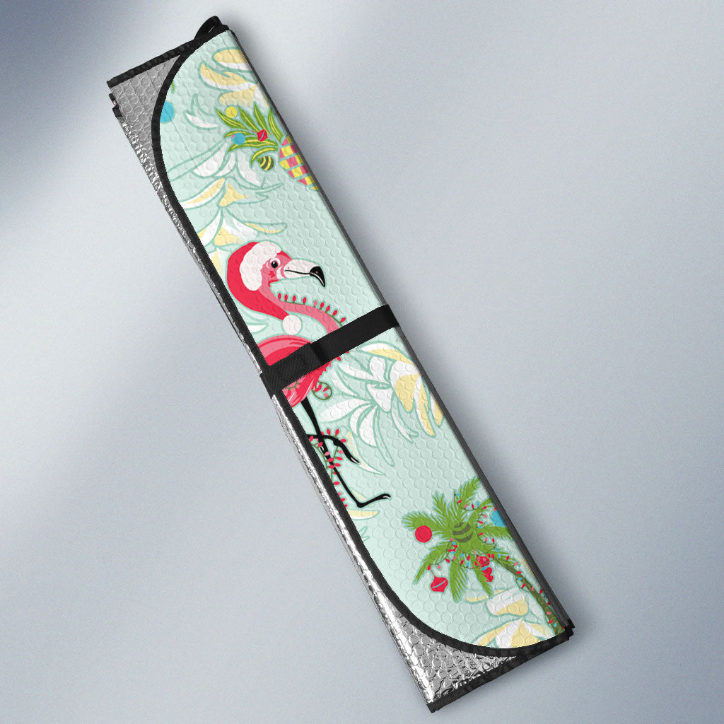 Aloha Hawaii Christmas Seamless Auto Sun Shade Plumeria Lei LT7 - Polynesian Pride