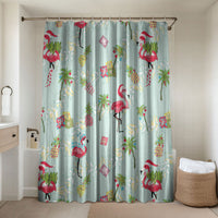 Aloha Hawaii Christmas Seamless Bathroom Set Plumeria Lei LT7 Shower Curtain Only Cerulean - Polynesian Pride