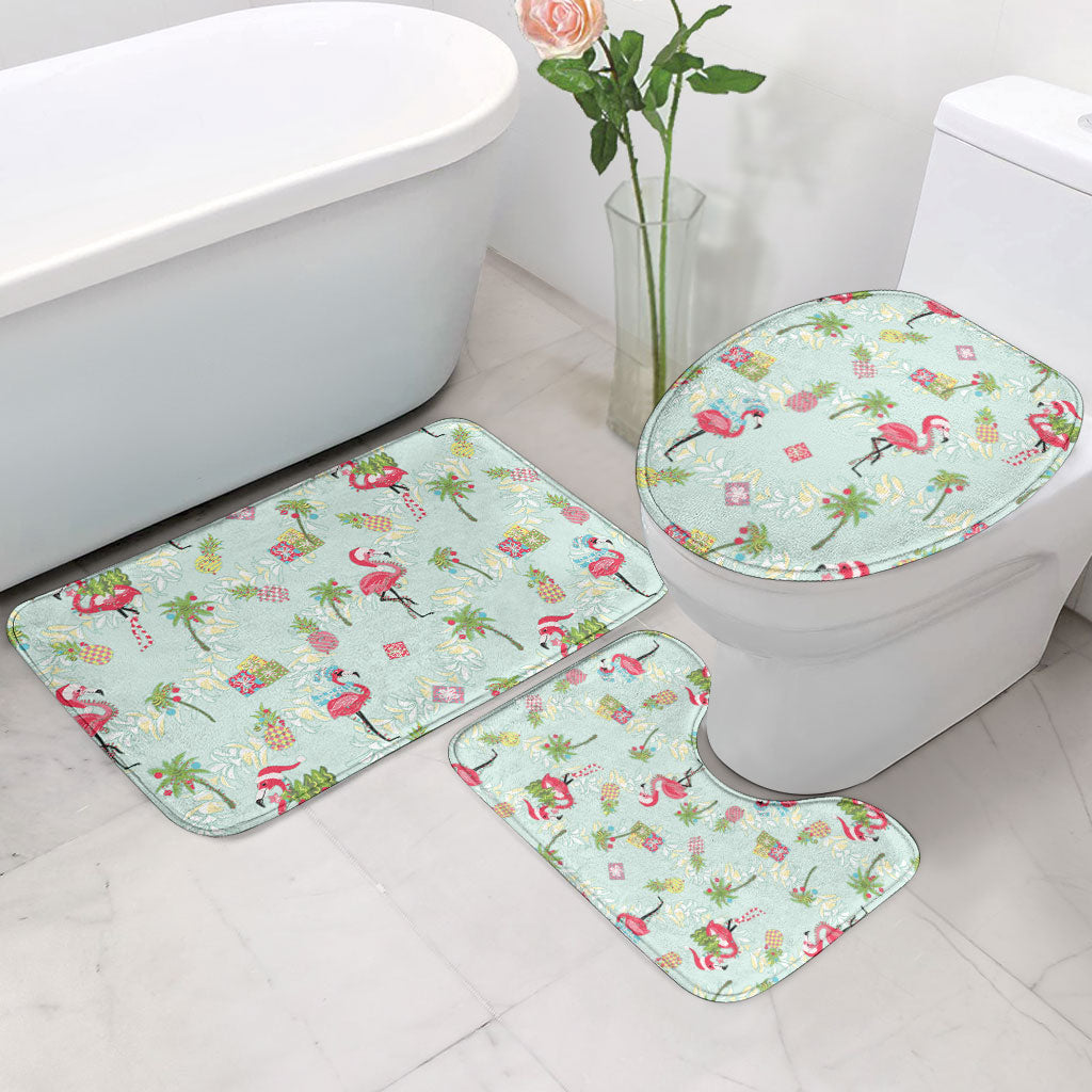 Aloha Hawaii Christmas Seamless Bathroom Set Plumeria Lei LT7 - Polynesian Pride