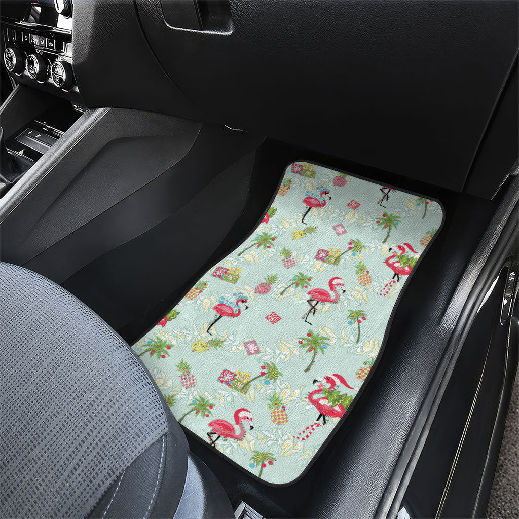 Aloha Hawaii Christmas Seamless Car Mats Plumeria Lei LT7 - Polynesian Pride