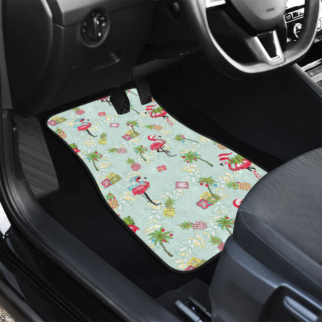 Aloha Hawaii Christmas Seamless Car Mats Plumeria Lei LT7 - Polynesian Pride