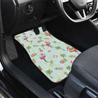 Aloha Hawaii Christmas Seamless Car Mats Plumeria Lei LT7 - Polynesian Pride