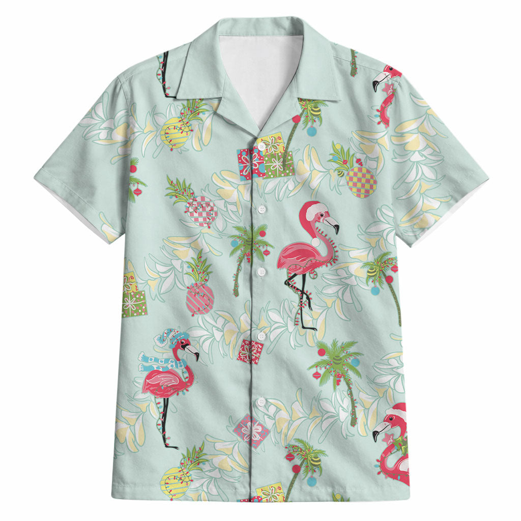 Aloha Hawaii Christmas Seamless Hawaiian Shirt Plumeria Lei