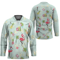 Aloha Hawaii Christmas Seamless Hockey Jersey Plumeria Lei LT7 - Polynesian Pride