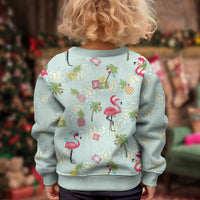 Aloha Hawaii Christmas Seamless Kid Ugly Christmas Sweater Plumeria Lei LT7 - Polynesian Pride