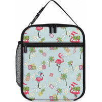 Aloha Hawaii Christmas Seamless Lunch Bag Plumeria Lei LT7 10.2 × 8.3 × 4.3 inch Cerulean - Polynesian Pride