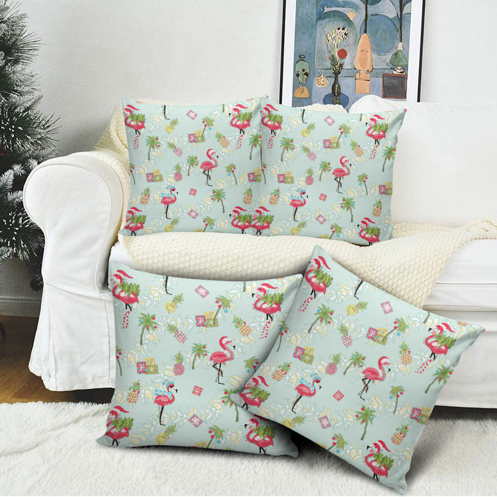 Aloha Hawaii Christmas Seamless Pillow Cover Plumeria Lei LT7 - Polynesian Pride